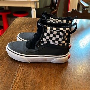 Excellent condition Vans boys slip on MTE. Size 2.